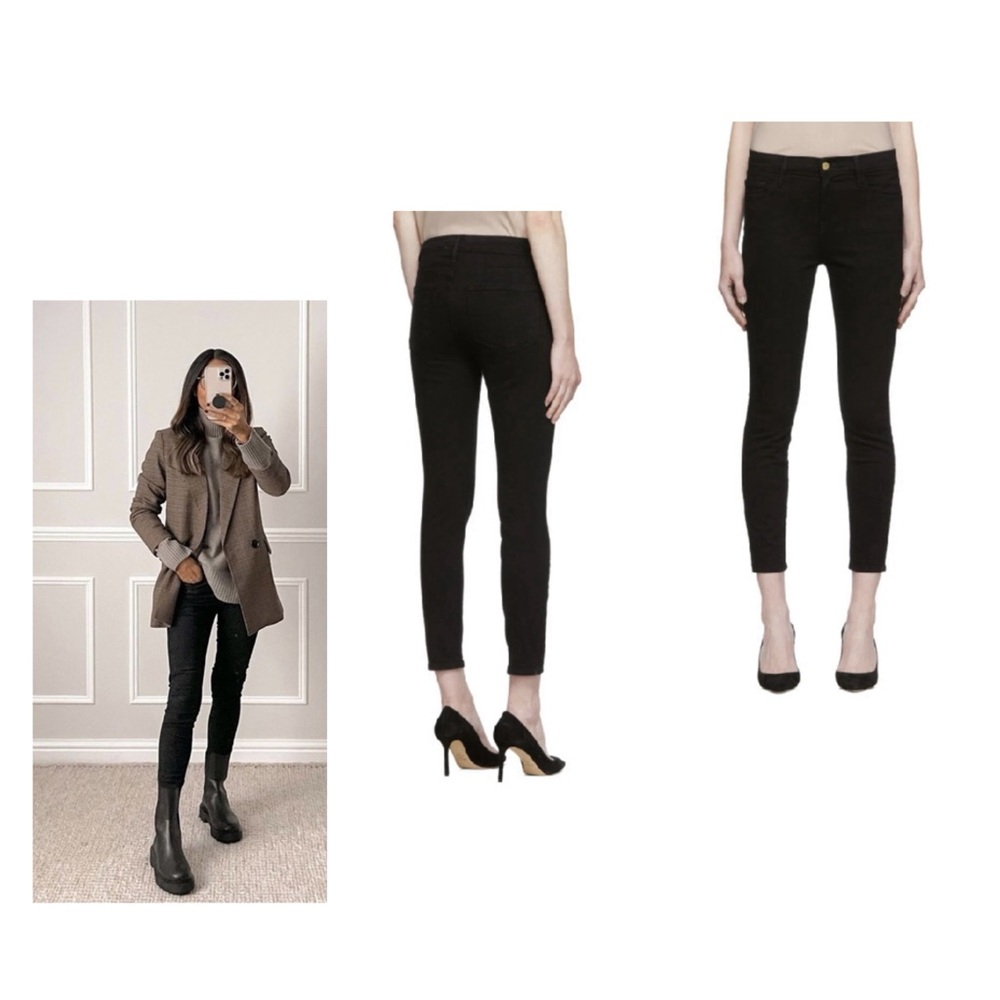Frame Denim Le Skinny De Jeanne Crop Jeans Size 23  $278